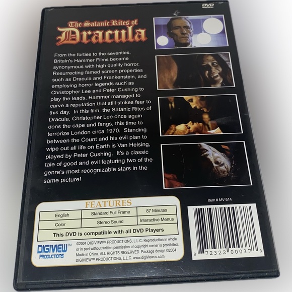 The Satanic Rites of Dracula DVD - Picture 3 of 3